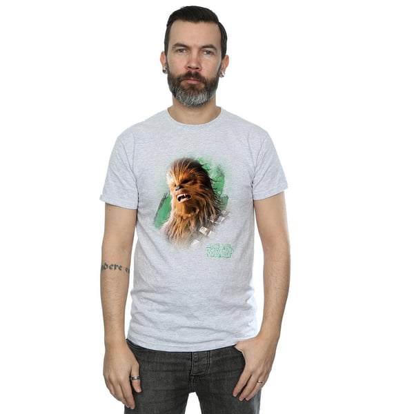 Star Wars Mens The Last Jedi Chewbacca Brushed T-Shirt