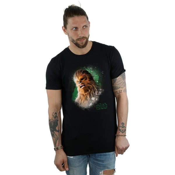 Star Wars Mens The Last Jedi Chewbacca Brushed T-Shirt