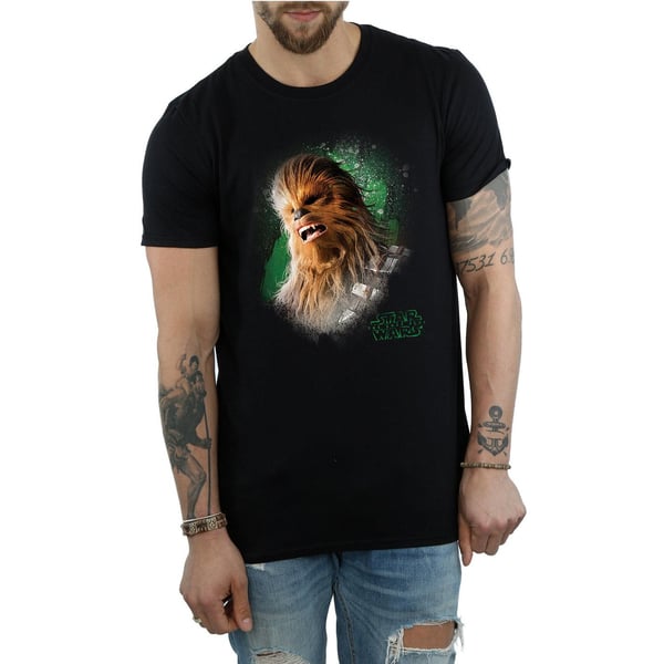 Star Wars Mens The Last Jedi Chewbacca Brushed T-Shirt