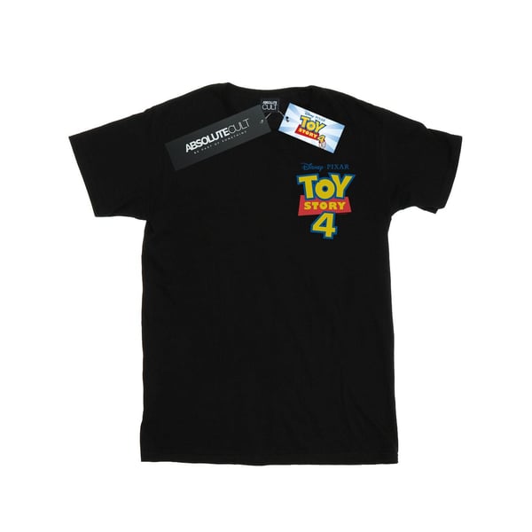Disney Womens/Ladies Toy Story 4 Logo Breast Print Cotton Boyfriend T-Shirt