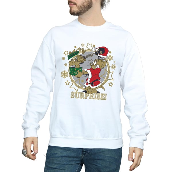 Tom And Jerry Mens Christmas Surprise Sweatshirt