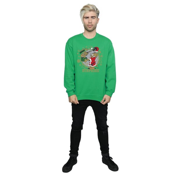 Tom And Jerry Mens Christmas Surprise Sweatshirt