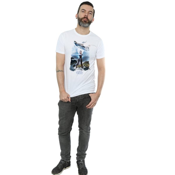 Star Wars Mens The Last Jedi Rey Falcon T-Shirt