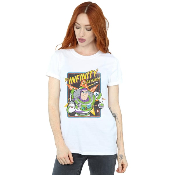 Disney Womens/Ladies Toy Story 4 Buzz To Infinity Cotton Boyfriend T-Shirt