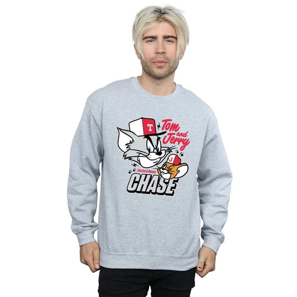 Tom And Jerry Mens Cat & Mouse Chase Sweatshirt