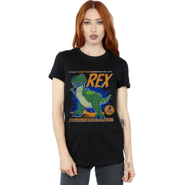 Disney Womens/Ladies Toy Story 4 Rex Terrifying Dinosaur Cotton Boyfriend T-Shirt