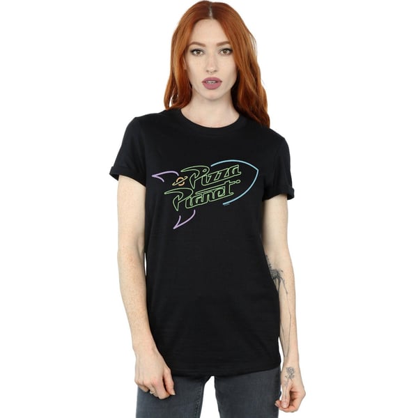 Disney Womens/Ladies Toy Story Neon Pizza Planet Cotton Boyfriend T-Shirt