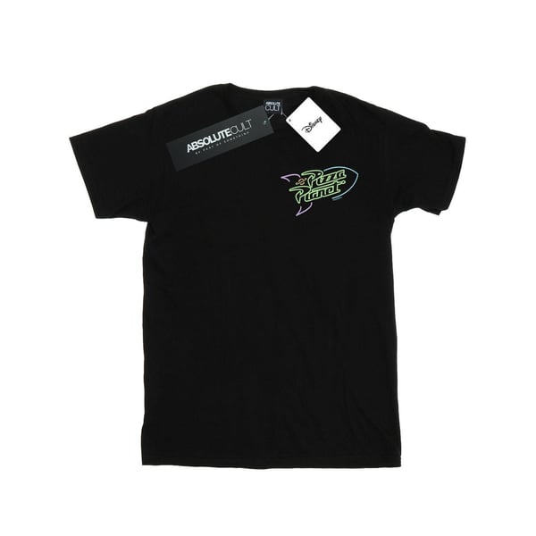 Disney Womens/Ladies Toy Story Neon Pizza Planet Breast Print Cotton Boyfriend T-Shirt
