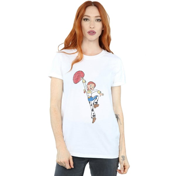 Disney Womens/Ladies Toy Story 4 Jessie Jump Pose Cotton Boyfriend T-Shirt