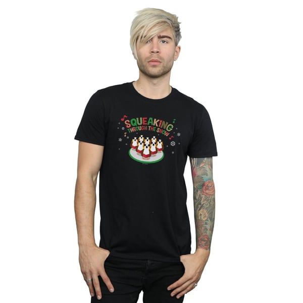 Star Wars Mens The Last Jedi Porgs Squeaking Through The Snow T-Shirt