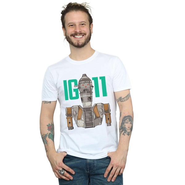 Star Wars Mens The Mandalorian IG-11 Bounty Hunter T-Shirt