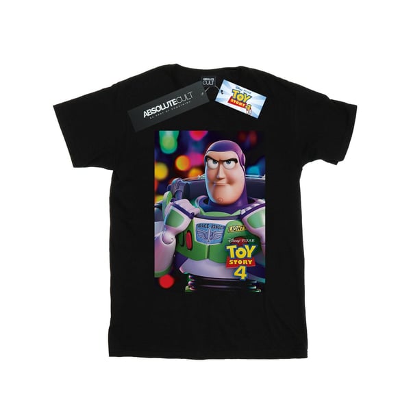 Disney Womens/Ladies Toy Story 4 Buzz Lightyear Poster Cotton Boyfriend T-Shirt