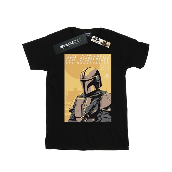 Star Wars Mens The Mandalorian Art Poster T-Shirt