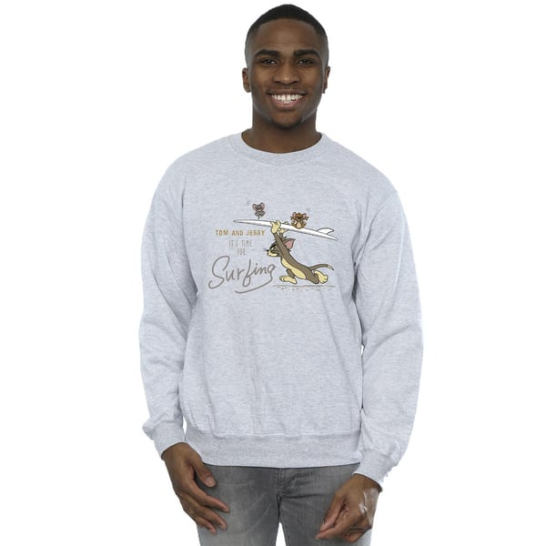 Tom And Jerry Mens It´s Time For Surfing Sweatshirt