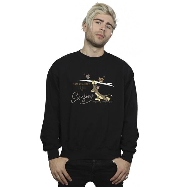 Tom And Jerry Mens It´s Time For Surfing Sweatshirt