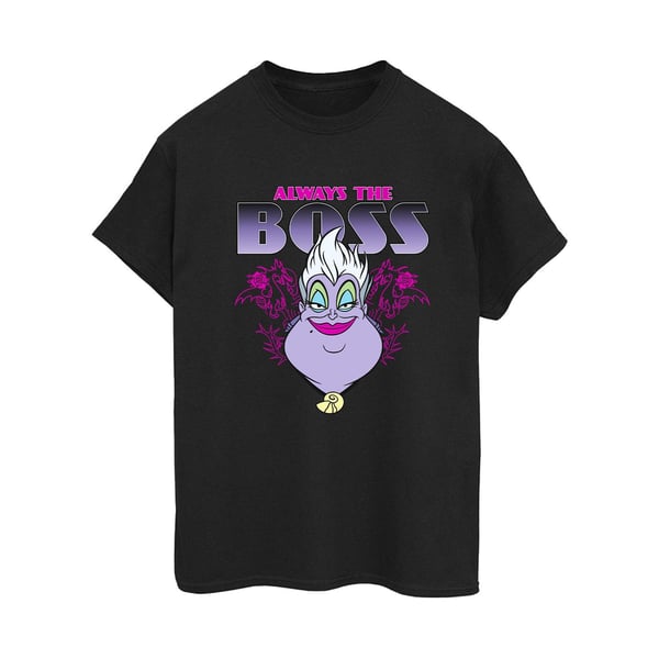 Disney Dam/Dam Skurkar Ursula Always The Boss T-shirt i bomull med boyfriend-passform