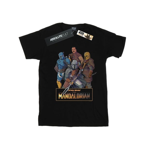 Star Wars Mens The Mandalorian Character Collage T-Shirt