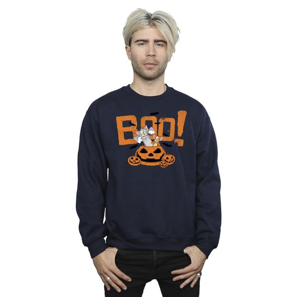 Tom & Jerry Mens Halloween Boo! Sweatshirt