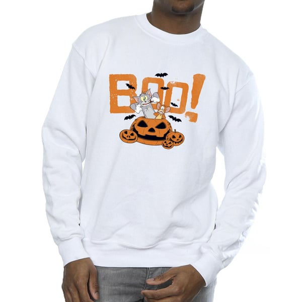 Tom & Jerry Mens Halloween Boo! Sweatshirt