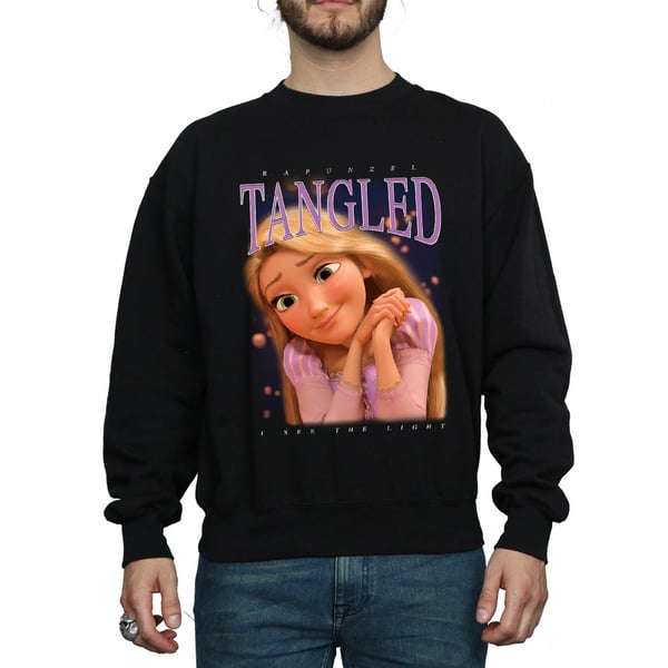 Disney Mens Tangled Rapunzel Montage Sweatshirt