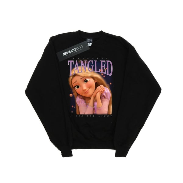 Disney Mens Tangled Rapunzel Montage Sweatshirt