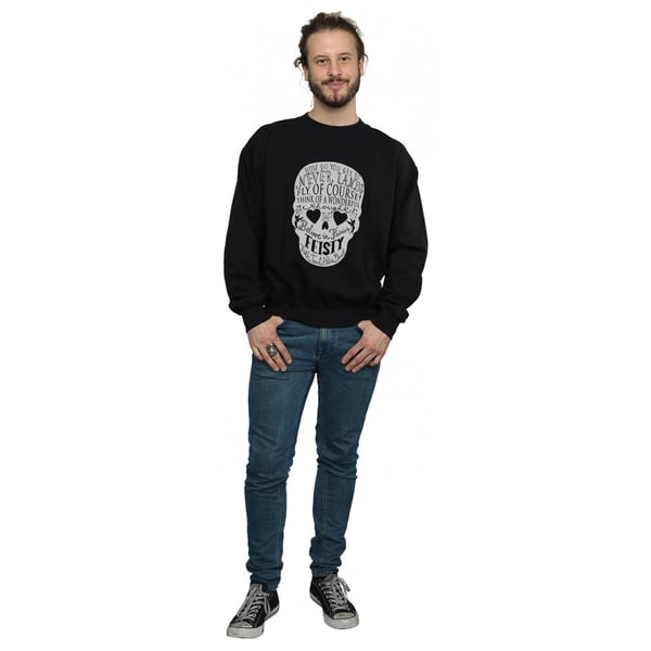 Disney Mens Tinker Bell Skull Sweatshirt