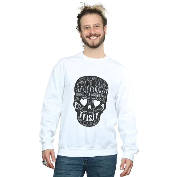 Disney Mens Tinker Bell Skull Sweatshirt