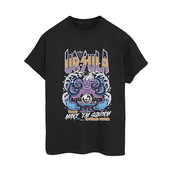 Disney Womens/Ladies Villains Ursula Make Em Squirm Cotton Boyfriend T-Shirt