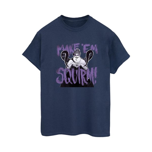 Disney Womens/Ladies Villains Ursula Purple Cotton Boyfriend T-Shirt