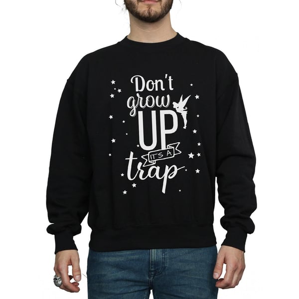 Disney Mens Tinker Bell Don´t Grow Up Sweatshirt