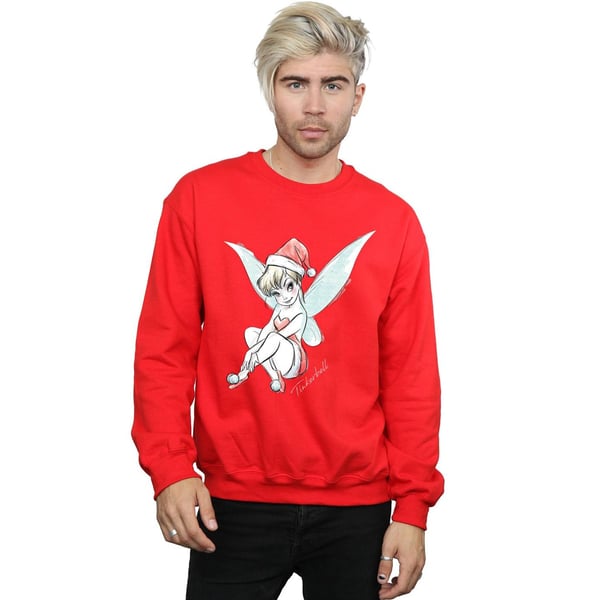 Disney Mens Tinkerbell Christmas Fairy Sweatshirt