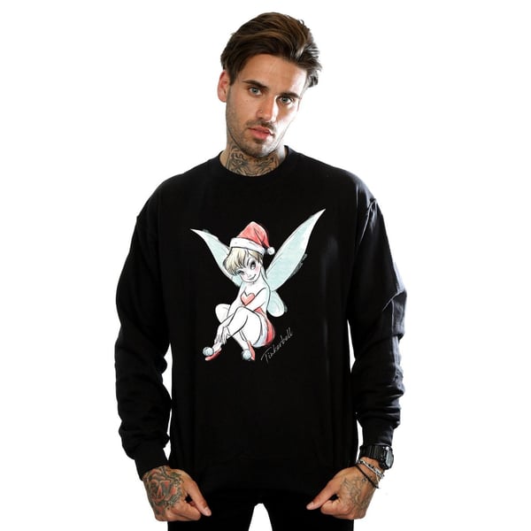 Disney Mens Tinkerbell Christmas Fairy Sweatshirt