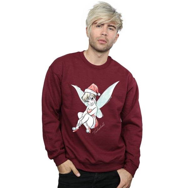 Disney Mens Tinkerbell Christmas Fairy Sweatshirt