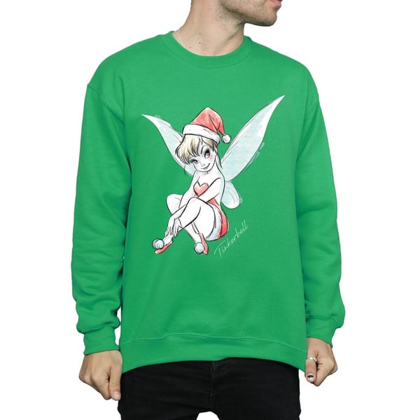 Disney Mens Tinkerbell Christmas Fairy Sweatshirt