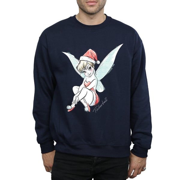 Disney Mens Tinkerbell Christmas Fairy Sweatshirt