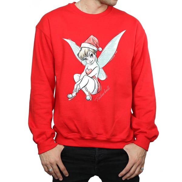 Disney Mens Tinkerbell Christmas Fairy Sweatshirt