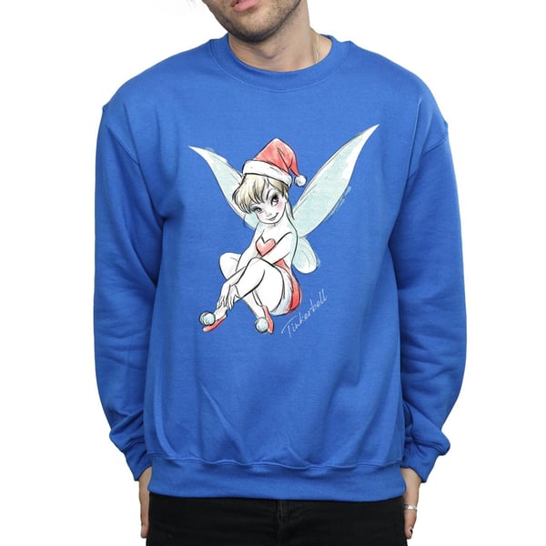 Disney Mens Tinkerbell Christmas Fairy Sweatshirt