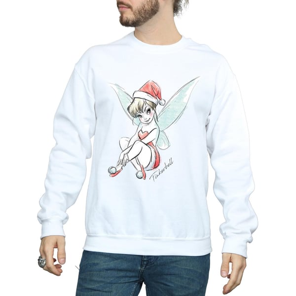 Disney Mens Tinkerbell Christmas Fairy Sweatshirt