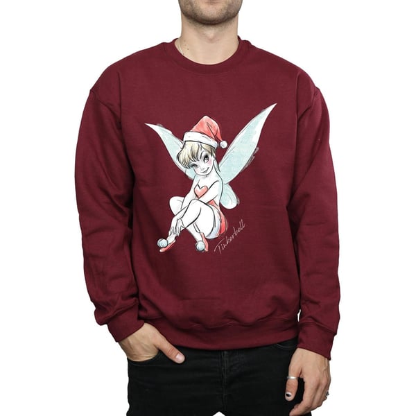 Disney Mens Tinkerbell Christmas Fairy Sweatshirt
