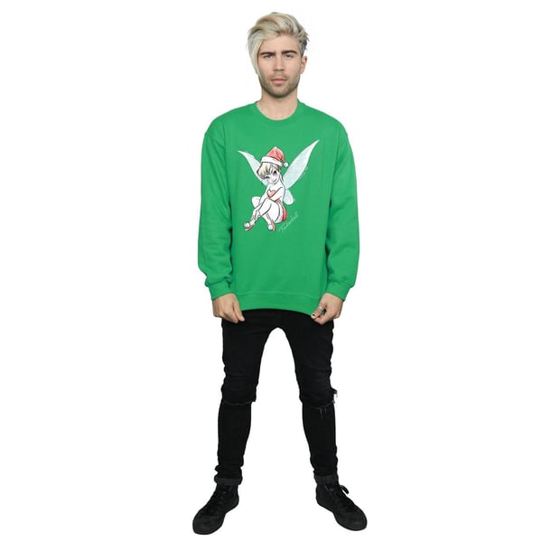 Disney Mens Tinkerbell Christmas Fairy Sweatshirt