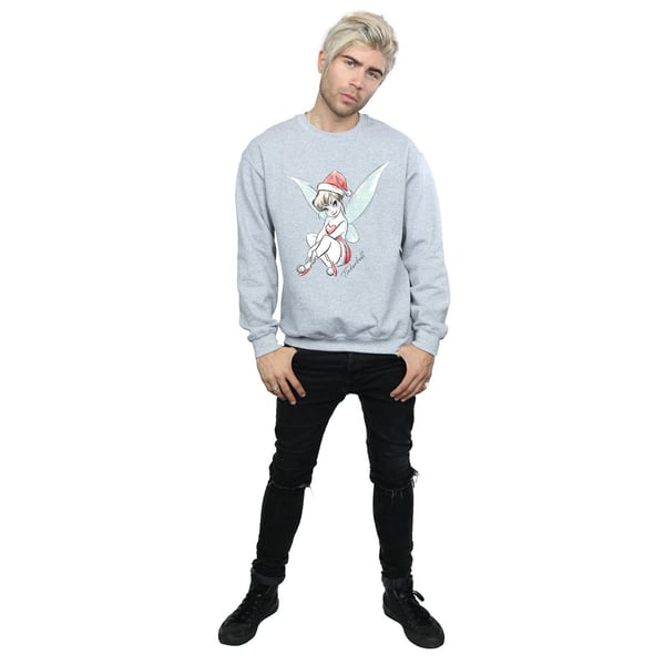 Disney Mens Tinkerbell Christmas Fairy Sweatshirt
