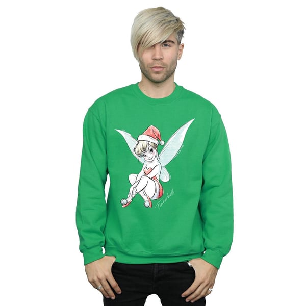 Disney Mens Tinkerbell Christmas Fairy Sweatshirt