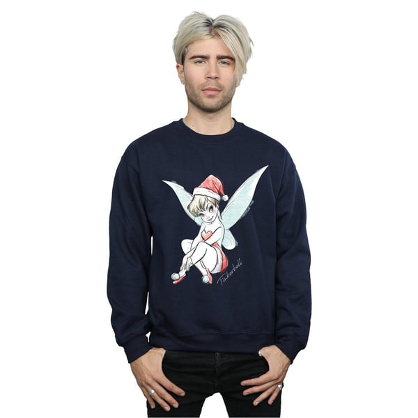 Disney Mens Tinkerbell Christmas Fairy Sweatshirt