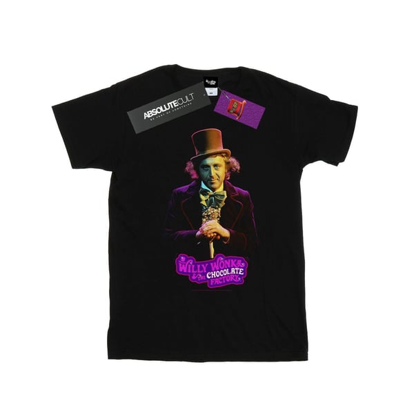 Willy Wonka And The Chocolate Factory Womens/Ladies Dark Pose Cotton Boyfriend T-Shirt