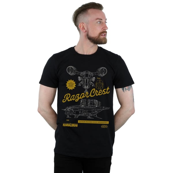 Star Wars Mens The Mandalorian The Razor Crest T-Shirt