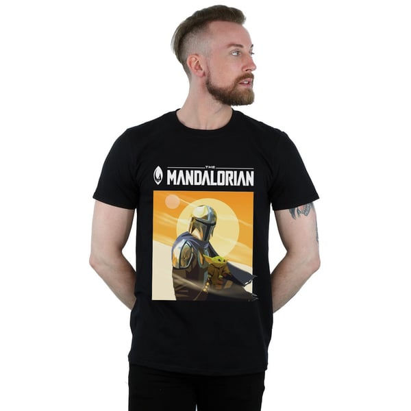 Star Wars Mens The Mandalorian The Child Two Moons T-Shirt