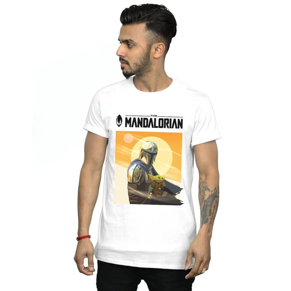 Star Wars Mens The Mandalorian The Child Two Moons T-Shirt