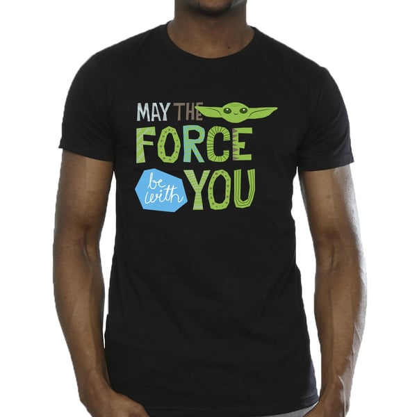 Star Wars Mens The Mandalorian May The Force Be With You T-Shirt