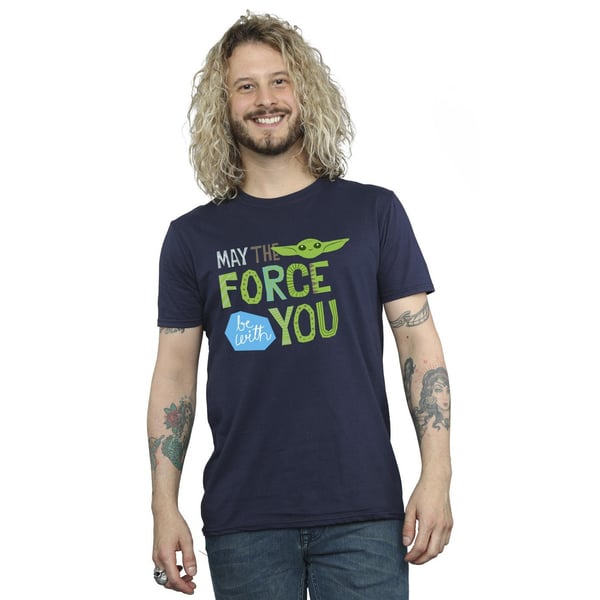 Star Wars Mens The Mandalorian May The Force Be With You T-Shirt