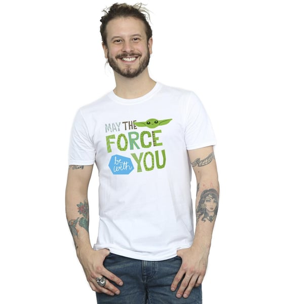 Star Wars Mens The Mandalorian May The Force Be With You T-Shirt